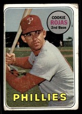 1969 Topps #507 Cookie Rojas - Philadelphia Phillies (Low Grade)