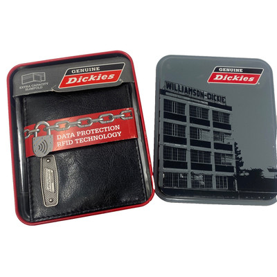 Genuine Dickies Extra Capacity Slimfold Data Protection RFID Technology Black