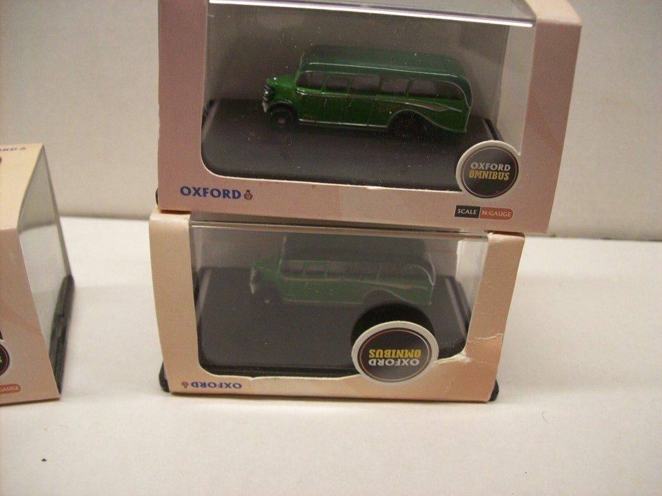 Oxford Diecast N gauge Job lot x 6 Bedford OB coach NOB001,NOB006