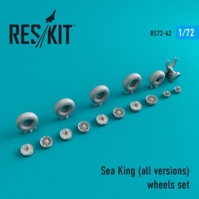 1/72 ResKit RS72-0042 Sea King (All Versions) wheels set