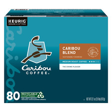 Caribou Coffee Caribou Blend K-Cup Pods, Medium Roast, 80-count
