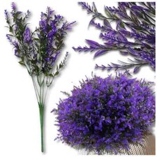 Fiori viola artificiali, 12 pezzi, mazzo di lavanda decorativo