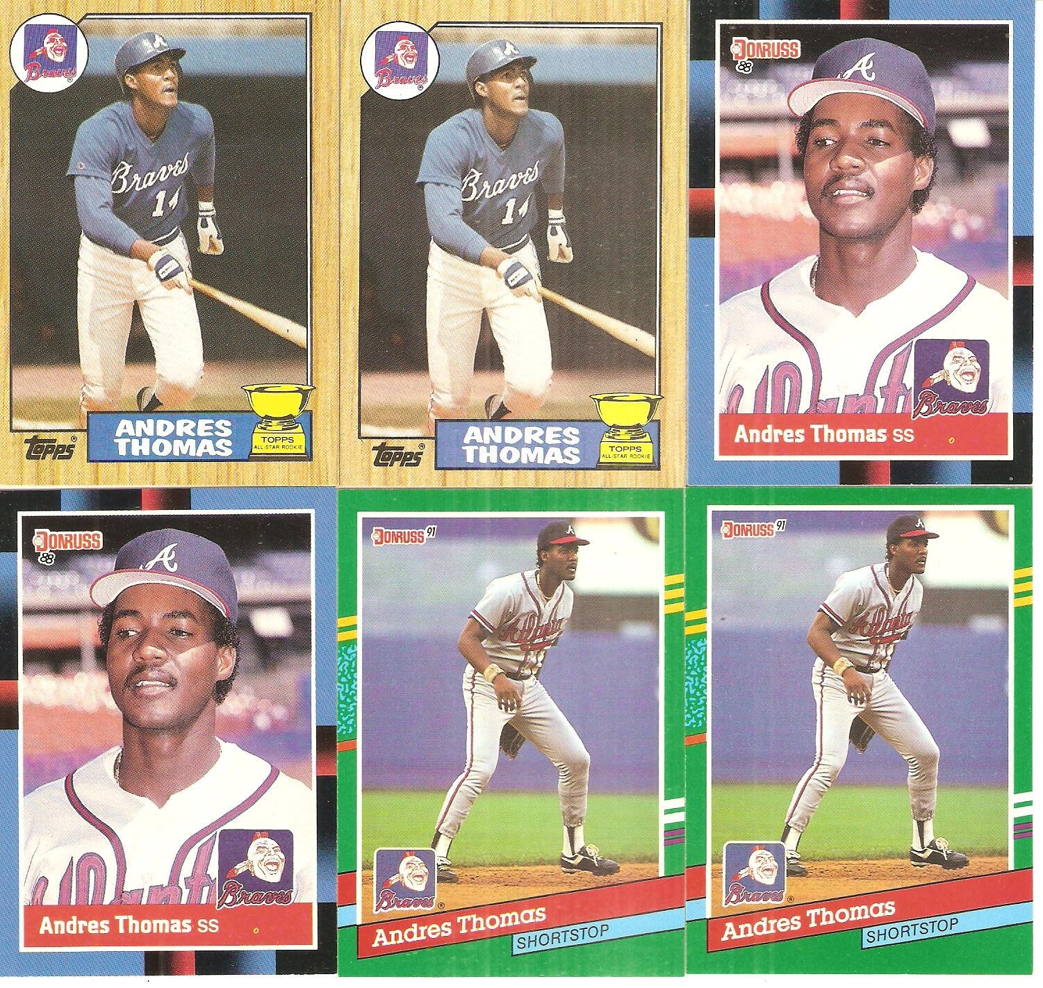42 CARD ANDRES THOMAS BASEBALL CARD LOT 843 eBay