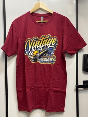 VRHTF NHRA ''VINTAGE NITRO BRAND'' T SHIRT SIZE L NEW EXCELLENT CONDITION