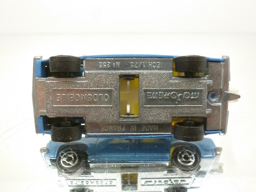 MAJORETTE 253 OLDSMOBILE - BLUE METALLIC 1:75 - GOOD CONDITION - 195 - Picture 5 of 6