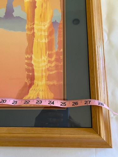 Southwest Art Charles Collins "Desert Sonata" Signed Numbered Print 27"X33" COA - Picture 20 of 22