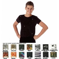 Specialty Shirts Dance Costume Congo, Leopard, Tiger, Cheeta, Snake, Zebra New