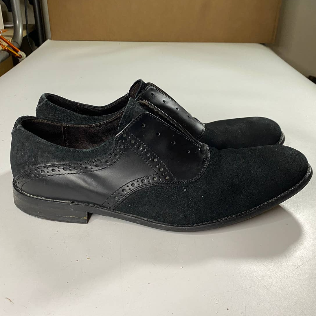 John Varvatos Sid Buck Saddle Oxford Dress Shoes Men display picture 1