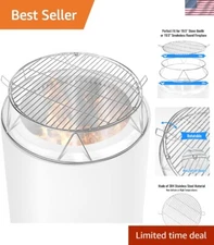 Fire Pit Accessory Kit for Solo Stove Bonfire 19.5'' Fire Pit, Stainless Stee...