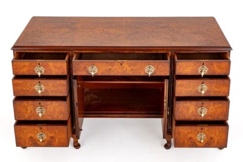 Walnut Gillows Desk Queen Anne Revival - Picture 6 of 6
