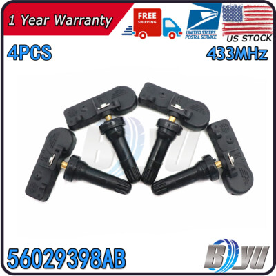 (4) Tire Pressure Sensor NEW TPMS For Dodge Challenger Charger Durango Journey