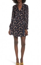 joa satin wrap dress