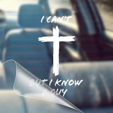 I Can't, But I Know A Guy - Christian Jesus Cross Vinyl Decal Bumper Sticker