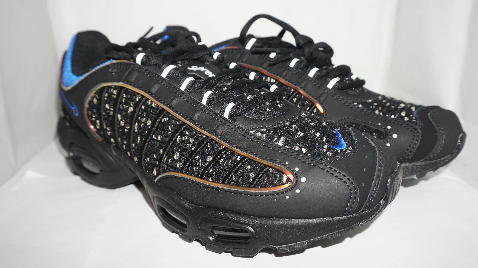Supreme Nike neuf rare Air Max Tailwind IV/S noir hyper cobalt taille 10,5 SS19