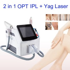 Professiona ND YAG laser SHR IPL Elight Hair Removal Spots Removal Machine 2in1