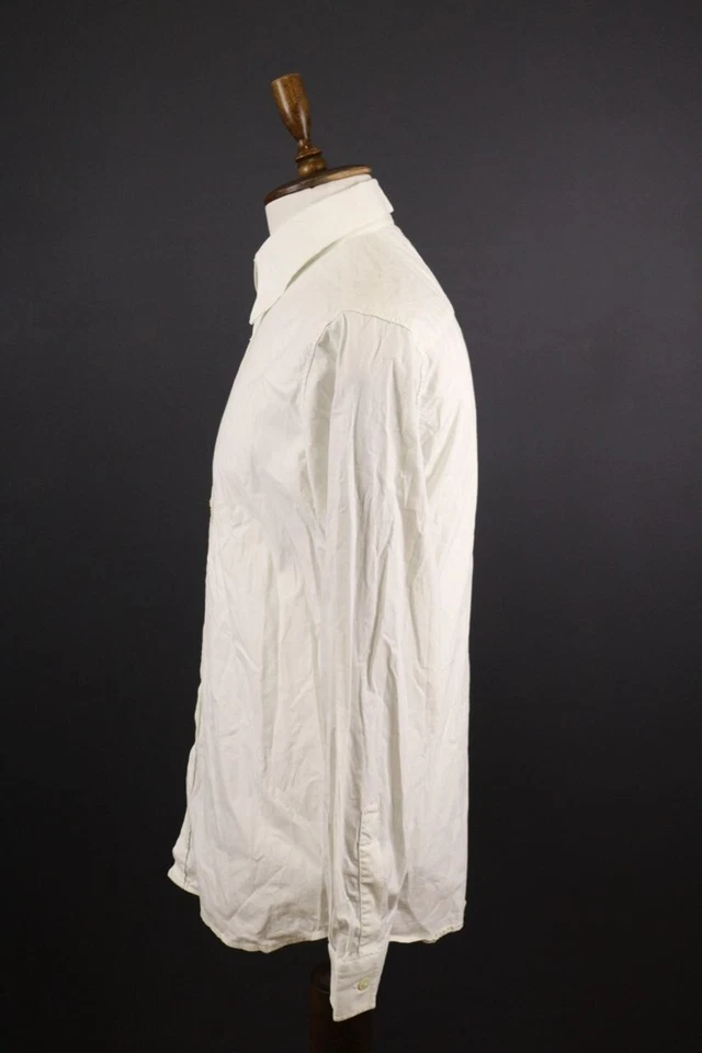 Versace Jeans Signature White Long Sleeve Button Down Shirt Size L - Image 4 of 4