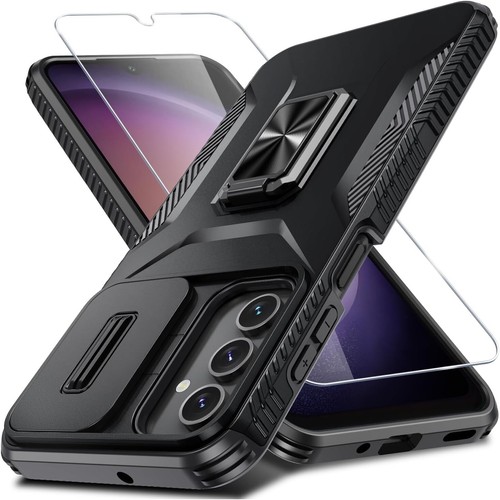 for Samsung Galaxy A16 5G Case with Tempered Glass Screen Protector and Camera