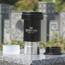 1.25inch Barlow Lens 3X Magnification 3-Element Multi-coated for Telescope Lens