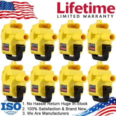 8PCS Ignition Coil 12558948 For 98-02 Chevrolet Camaro 97-04 Corvette GMC Sierra