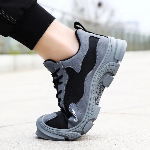 Men's Safety Shoes Steel Toe Cap Breathable Non-slip Indestructible Boots Hiking - Picture 12 of 16