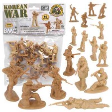 1:30 60mm China Korean War Winter 16 Piece Figures Plastic Toy Soldier BMC 67122