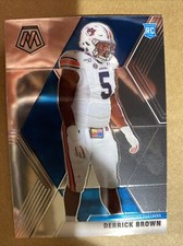 2020 Panini Mosaic Derrick Brown RC #244 Carolina Panthers!  Auburn