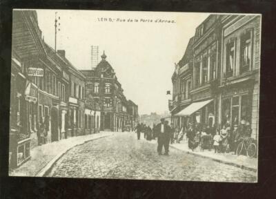 AK LENS, Rue de la Porte d Arras 1916 gelaufen
