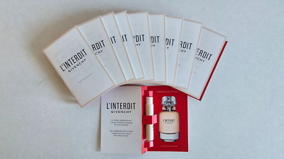 L'Interdit by Givenchy Eau De Toilette For Women Spray Vials 1 ml Each 10 Pcs.