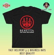 BERETTA Firearms Gun Red Logo Men's T-Shirt American Size T-Shirt