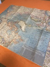 NATIONAL GEOGRAPHIC  MAP OF THE TOP OF THE WORLD 1965 ,  19" X 25"