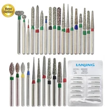 Dental Diamond Burs High Speed FG Round Taper Flame 830 856 850 881 Coarse Grit
