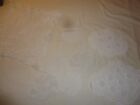 5 Doilies Hand Crochet , Assorted Sizes & Shapes , White Vintage 1950's