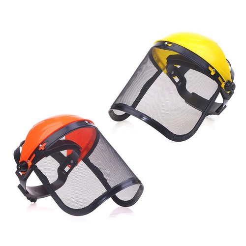 Sombrero de casco de seguridad para césped de jardín de acero inoxidable con máscara de malla facial completa - Imagen 17 de 21
