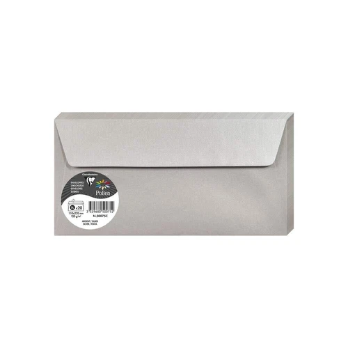 50075C - Packung mit 20 Umschläge Pollen selbstklebend Format DL 11x22cm 120g...