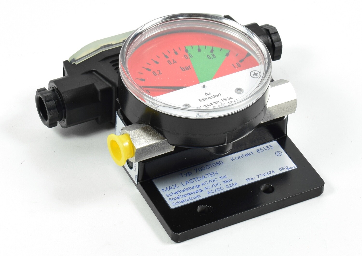 WIKA/Bosch differential pressure gauge, 700.01.080, C 821 002 090 284