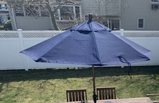 Sunbrella 9 FT Aluminum Patio Umbrella-Blue