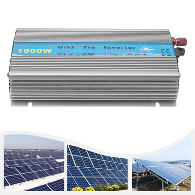 MPPT Grid Tie Solar Inverter AC 90V-140V 1kW Output Pure Sine Wave Inverter NEW