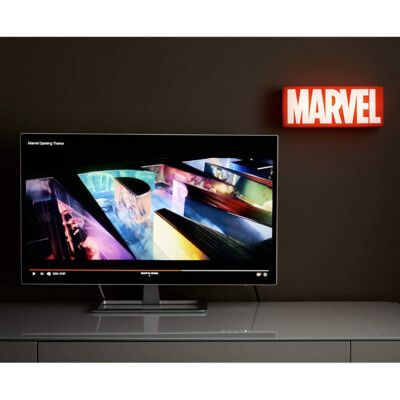 Paladone Marvel Logo Freestanding/Wall Mountable Red/White Light