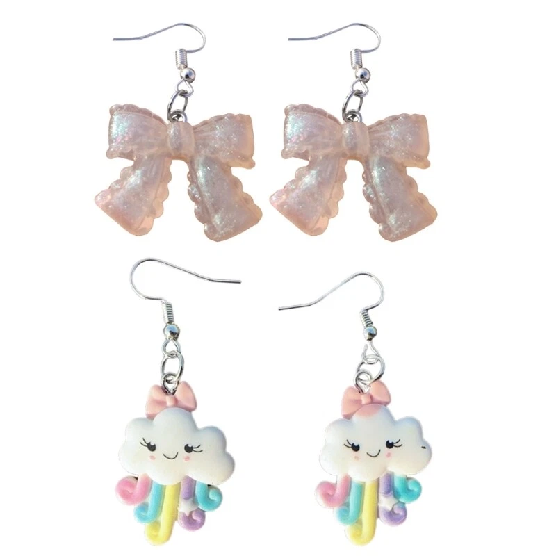 Plastic drop earrings deals