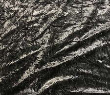 Iridescent Copper/ Brown - Stretch Polyester Crushed Velvet Fabric