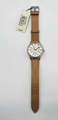 Fossil BQ3417SET 36mm Rose-Goldenes Mineralglasgehäuse mit Braunem  