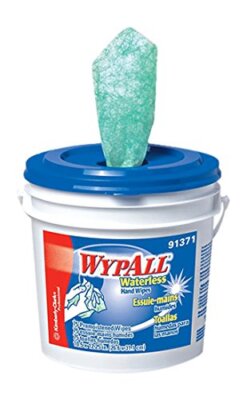 DIVERSITECH 5-42272 Kimberly-Clark Waterless Hand Wipes, 75 Count Bucket - Green