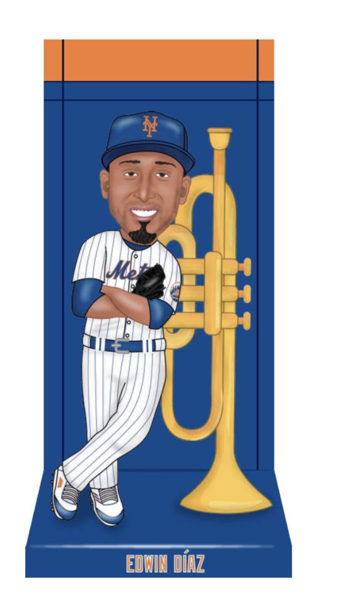 New York Mets Edwin Diaz Timmy Trumpet Narco Bobblehead 2023