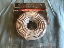 Radio Shack 50' Telephone Line Cord Modular 4-Pin Gray 279 345 - Deal