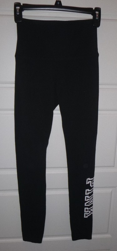 Pink  by Victoria's Secret Black Leggings-Sz XS