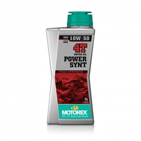 Motorex Power Synt 4T JASO MA2 10W/50 1L - Fully Synthetic Race Performance - 30