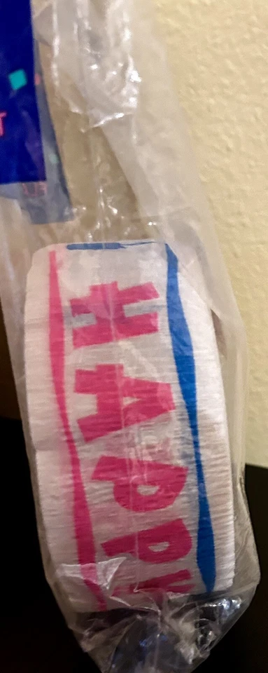 Happy Birthday Crepe Streamer **100** Foot Roll Birthday Party  Decorations - Image 2 of 4