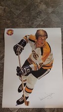 1974-75  LOWNEY'S BOBBY ORR POSTER NHL HOCKEY BOSTON BRUINS PROMO AHL WHA OHA  