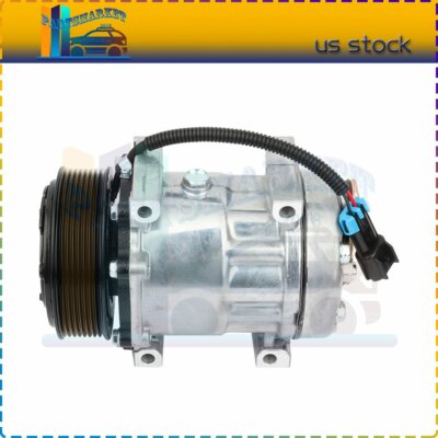 AC Compressor For 91-03 Freightliner FL70 4.3L 5.9L 6.0L 6.4L 7.2L 8.3L