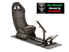 Sedile Postazione Simulatore giochi corsa Gaming Suzuka similpelle nero